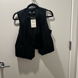 Zara Women's Elegant Black Vest